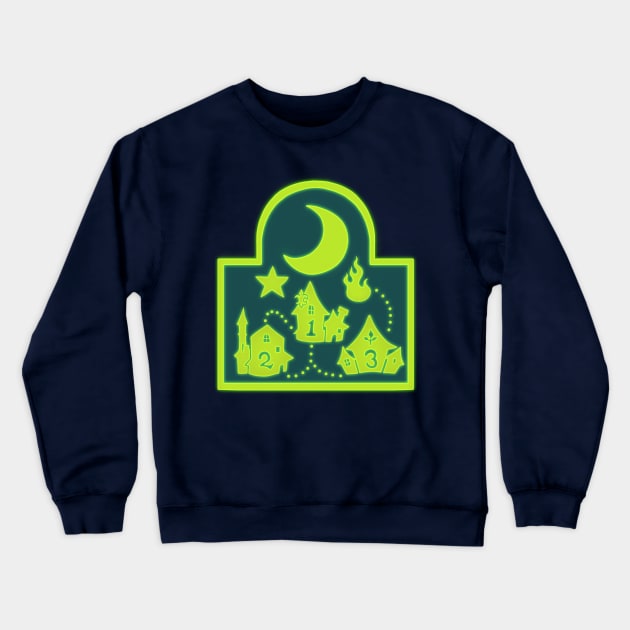 Traverse Town Map Crewneck Sweatshirt by Nicole Nichols